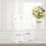 Maxbell Clear Display Stand Organizer Sign Reception Meeting Acrylic Brochure Holder 23.5cmx11.7cmx27.5cm