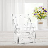 Maxbell Clear Display Stand Organizer Sign Reception Meeting Acrylic Brochure Holder 23.54cmx20cmx35cm
