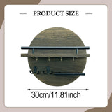 Maxbell Wall Storage Rack Round Key Holder Wall Mounted for Bedroom Dorm Living Room Style A