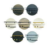 Maxbell Wall Storage Rack Round Key Holder Wall Mounted for Bedroom Dorm Living Room Style A