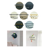 Maxbell Wall Storage Rack Round Key Holder Wall Mounted for Bedroom Dorm Living Room Style A