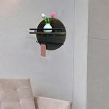 Maxbell Wall Storage Rack Round Key Holder Wall Mounted for Bedroom Dorm Living Room Style A