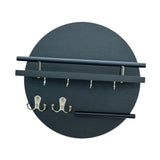 Maxbell Wall Storage Rack Round Key Holder Wall Mounted for Bedroom Dorm Living Room Style B
