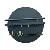 Maxbell Wall Storage Rack Round Key Holder Wall Mounted for Bedroom Dorm Living Room Style B
