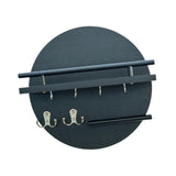 Maxbell Wall Storage Rack Round Key Holder Wall Mounted for Bedroom Dorm Living Room Style B