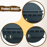 Maxbell Wall Storage Rack Round Key Holder Wall Mounted for Bedroom Dorm Living Room Style B