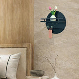 Maxbell Wall Storage Rack Round Key Holder Wall Mounted for Bedroom Dorm Living Room Style B