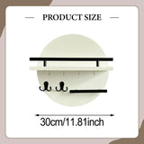 Maxbell Wall Storage Rack Round Key Holder Wall Mounted for Bedroom Dorm Living Room Style C