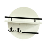 Maxbell Wall Storage Rack Round Key Holder Wall Mounted for Bedroom Dorm Living Room Style C