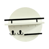 Maxbell Wall Storage Rack Round Key Holder Wall Mounted for Bedroom Dorm Living Room Style C