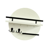 Maxbell Wall Storage Rack Round Key Holder Wall Mounted for Bedroom Dorm Living Room Style C