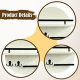 Maxbell Wall Storage Rack Round Key Holder Wall Mounted for Bedroom Dorm Living Room Style C