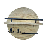 Maxbell Wall Storage Rack Round Key Holder Wall Mounted for Bedroom Dorm Living Room Style D