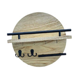 Maxbell Wall Storage Rack Round Key Holder Wall Mounted for Bedroom Dorm Living Room Style D