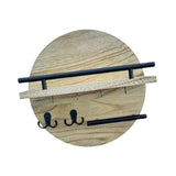 Maxbell Wall Storage Rack Round Key Holder Wall Mounted for Bedroom Dorm Living Room Style D