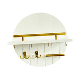 Maxbell Wall Storage Rack Round Key Holder Wall Mounted for Bedroom Dorm Living Room Style E
