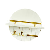 Maxbell Wall Storage Rack Round Key Holder Wall Mounted for Bedroom Dorm Living Room Style E