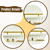 Maxbell Wall Storage Rack Round Key Holder Wall Mounted for Bedroom Dorm Living Room Style E