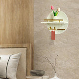 Maxbell Wall Storage Rack Round Key Holder Wall Mounted for Bedroom Dorm Living Room Style E