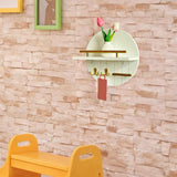 Maxbell Wall Storage Rack Round Key Holder Wall Mounted for Bedroom Dorm Living Room Style E