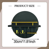 Maxbell Wall Storage Rack Round Key Holder Wall Mounted for Bedroom Dorm Living Room Style F