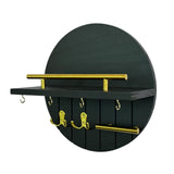 Maxbell Wall Storage Rack Round Key Holder Wall Mounted for Bedroom Dorm Living Room Style F