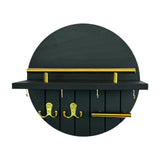 Maxbell Wall Storage Rack Round Key Holder Wall Mounted for Bedroom Dorm Living Room Style F