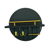 Maxbell Wall Storage Rack Round Key Holder Wall Mounted for Bedroom Dorm Living Room Style F