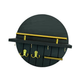 Maxbell Wall Storage Rack Round Key Holder Wall Mounted for Bedroom Dorm Living Room Style F