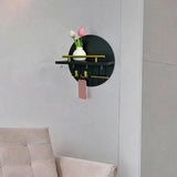 Maxbell Wall Storage Rack Round Key Holder Wall Mounted for Bedroom Dorm Living Room Style F