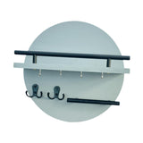 Maxbell Wall Storage Rack Round Key Holder Wall Mounted for Bedroom Dorm Living Room Style G