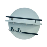 Maxbell Wall Storage Rack Round Key Holder Wall Mounted for Bedroom Dorm Living Room Style G