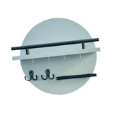 Maxbell Wall Storage Rack Round Key Holder Wall Mounted for Bedroom Dorm Living Room Style G