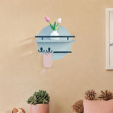 Maxbell Wall Storage Rack Round Key Holder Wall Mounted for Bedroom Dorm Living Room Style G