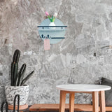 Maxbell Wall Storage Rack Round Key Holder Wall Mounted for Bedroom Dorm Living Room Style G