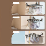 Maxbell Suction Cup Sock Drying Rack Folding Clothespin for Gloves Hats Laundry Room 30 Clips