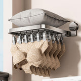 Maxbell Suction Cup Sock Drying Rack Folding Clothespin for Gloves Hats Laundry Room 30 Clips