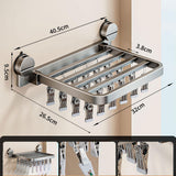 Maxbell Suction Cup Sock Drying Rack Folding Clothespin for Gloves Hats Laundry Room 24 Clips