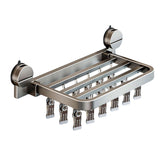 Maxbell Suction Cup Sock Drying Rack Folding Clothespin for Gloves Hats Laundry Room 18 Clips
