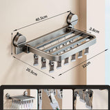 Maxbell Suction Cup Sock Drying Rack Folding Clothespin for Gloves Hats Laundry Room 18 Clips