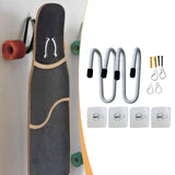 Maxbell 2 Pieces Skateboard Wall Hanger Adhesive for Clothing Game Controller Helmet