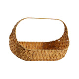 Maxbell Woven Picnic Basket Shopping Kitchen Counter Imitation Rattan Storage Basket 37cmx29cm