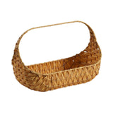 Maxbell Woven Picnic Basket Shopping Kitchen Counter Imitation Rattan Storage Basket 43.5cmx35.5cm