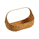 Maxbell Woven Picnic Basket Shopping Kitchen Counter Imitation Rattan Storage Basket 43.5cmx35.5cm