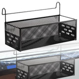 Maxbell Bedside Hanging Storage Basket Iron Rack for School Apartment Bed & Bunk Bed Black