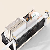 Maxbell Bedside Hanging Storage Basket Iron Rack for School Apartment Bed & Bunk Bed Black