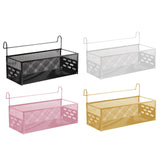 Maxbell Bedside Hanging Storage Basket Iron Rack for School Apartment Bed & Bunk Bed Black