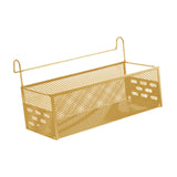 Maxbell Bedside Hanging Storage Basket Iron Rack for School Apartment Bed & Bunk Bed Yellow