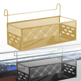 Maxbell Bedside Hanging Storage Basket Iron Rack for School Apartment Bed & Bunk Bed Yellow