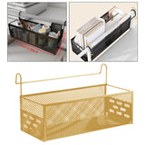 Maxbell Bedside Hanging Storage Basket Iron Rack for School Apartment Bed & Bunk Bed Yellow